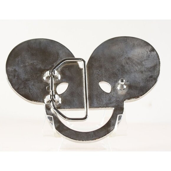 Deadmouse LOGO Style Metal Glow in the Dark Enamel Inlay Metal Buckle  4" x 3" - Picture 2 of 2